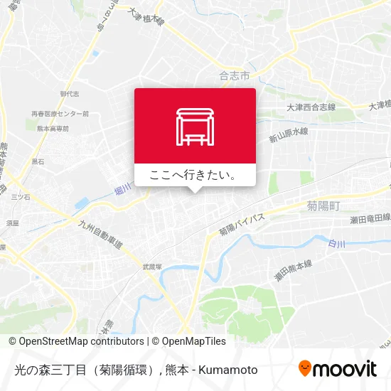 光の森三丁目（菊陽循環）地図
