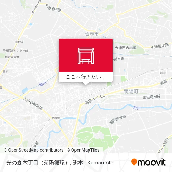 光の森六丁目（菊陽循環）地図