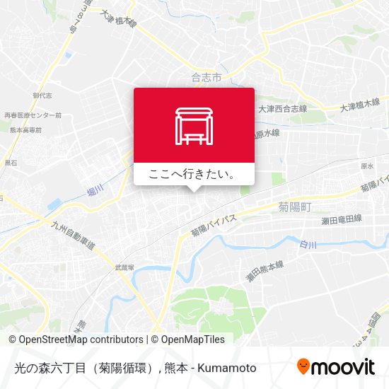 光の森六丁目（菊陽循環）地図