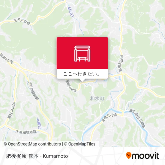 肥後梶原地図