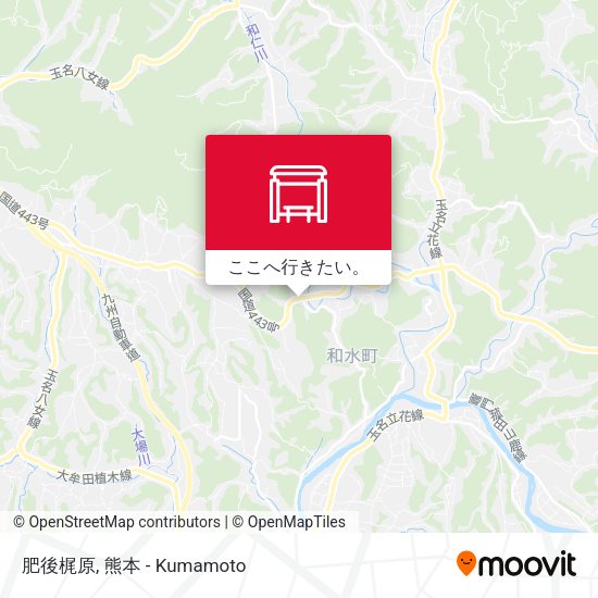 肥後梶原地図