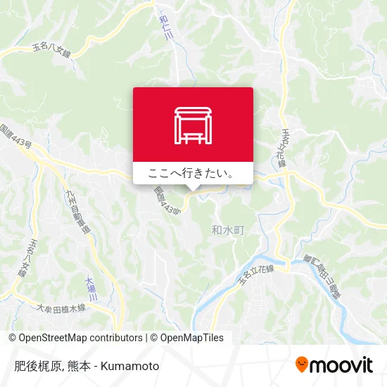 肥後梶原地図
