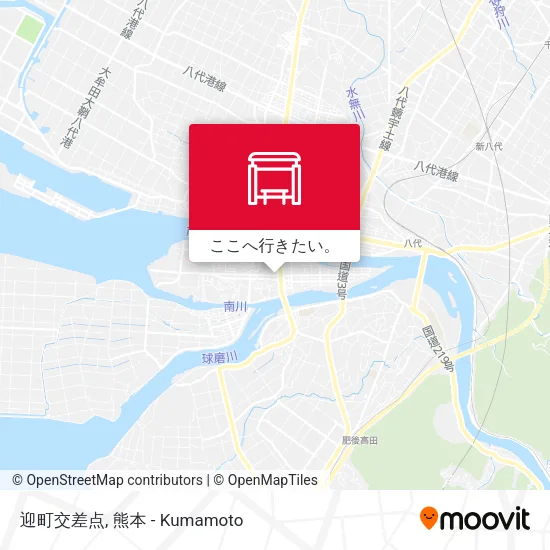 迎町交差点地図