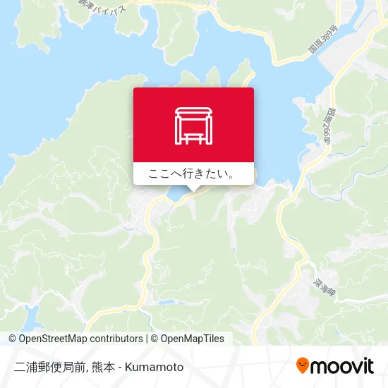 二浦郵便局前地図