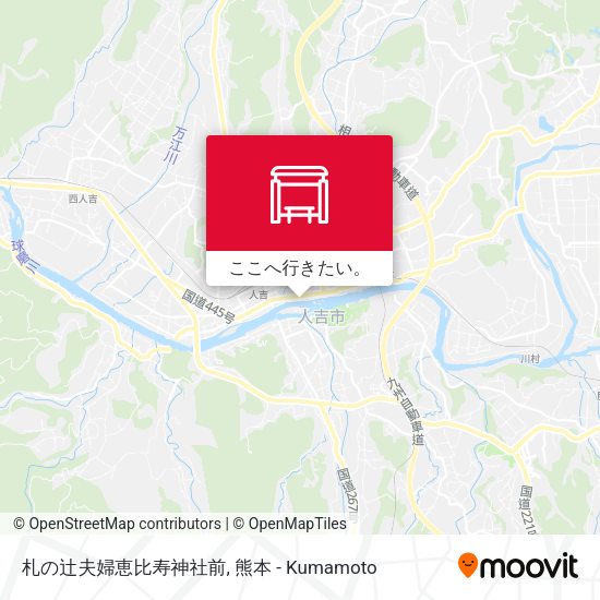 札の辻夫婦恵比寿神社前地図