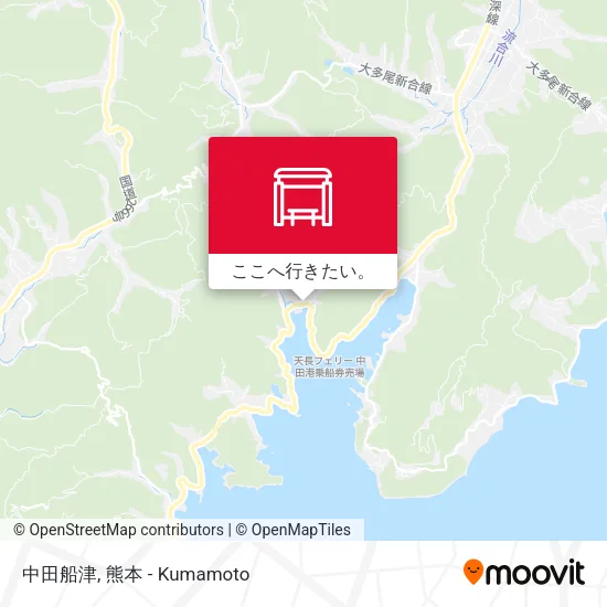 中田船津地図