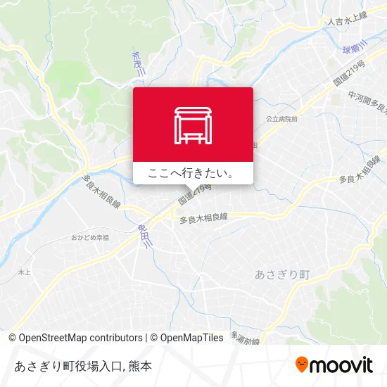 あさぎり町役場入口地図