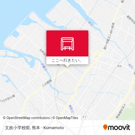 文政小学校前地図