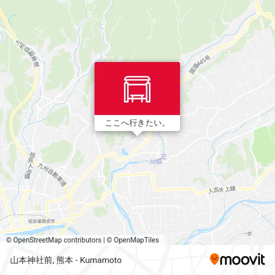 山本神社前地図