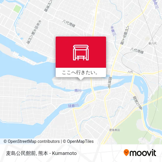 麦島公民館前地図