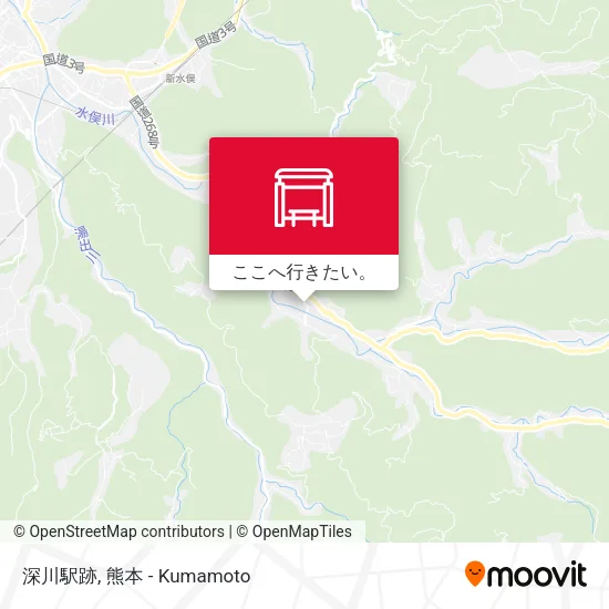 深川駅跡地図