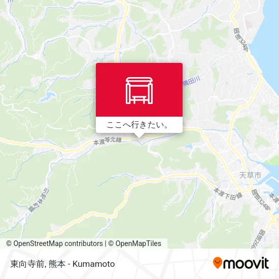 東向寺前地図