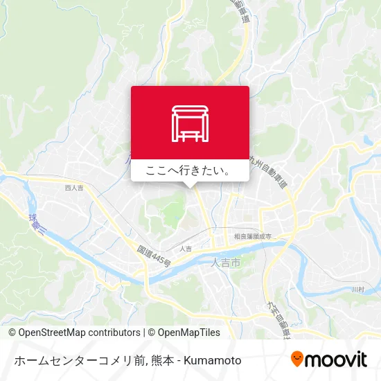 ホームセンターコメリ前地図