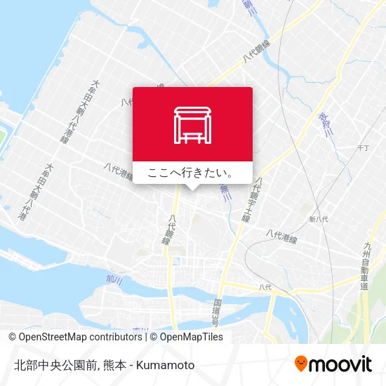 北部中央公園前地図