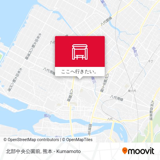 北部中央公園前地図