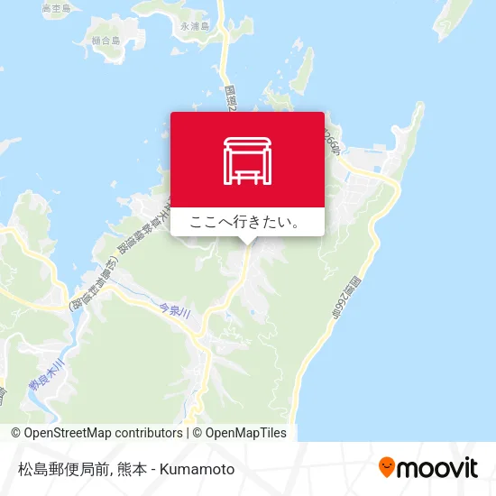 松島郵便局前地図