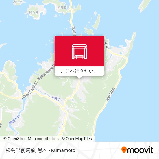 松島郵便局前地図