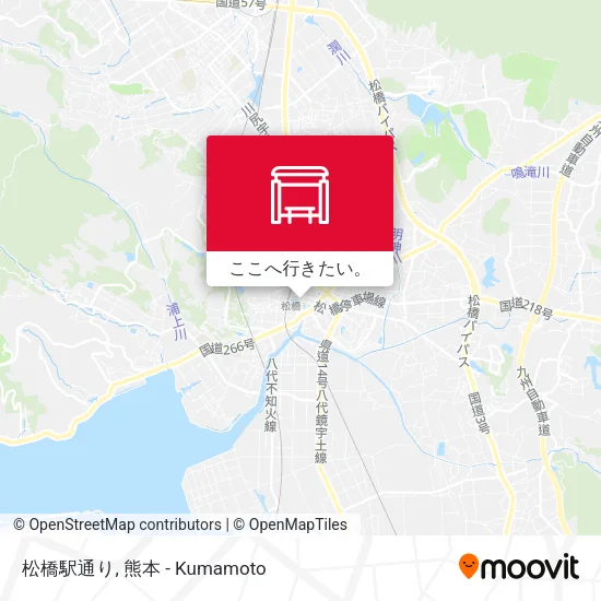 松橋駅通り地図