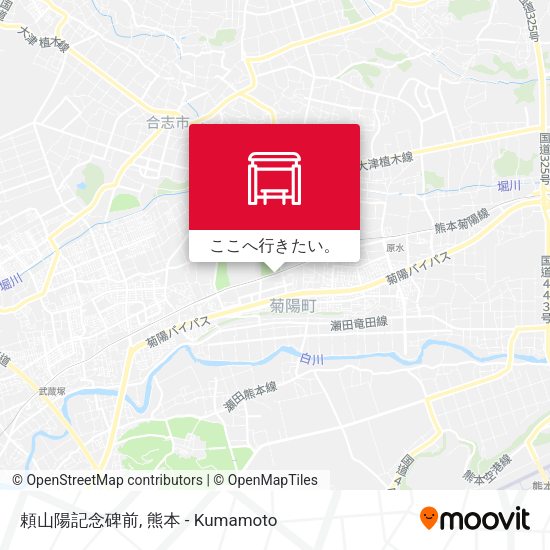 頼山陽記念碑前地図