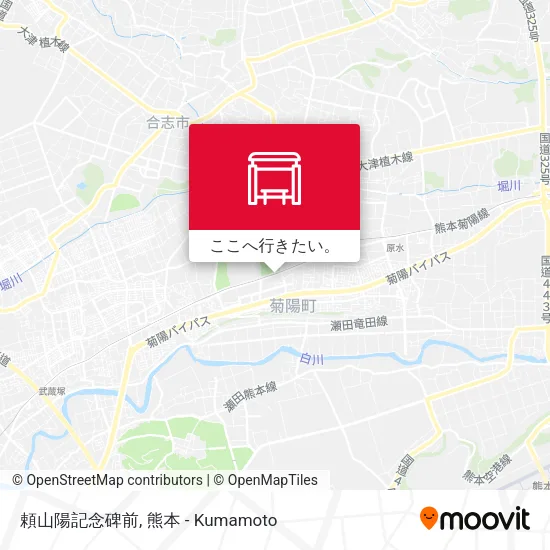 頼山陽記念碑前地図