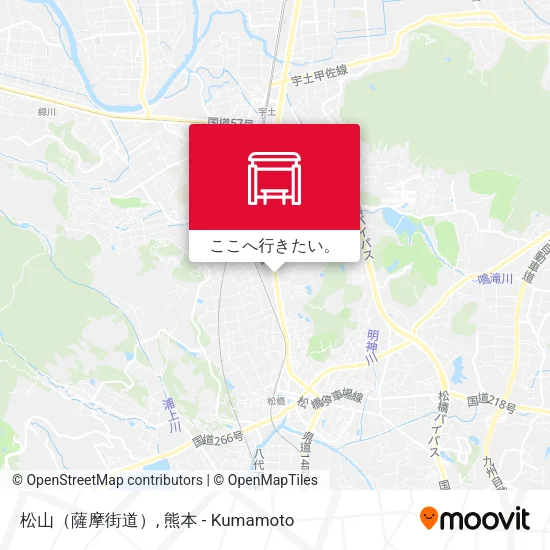 松山（薩摩街道）地図