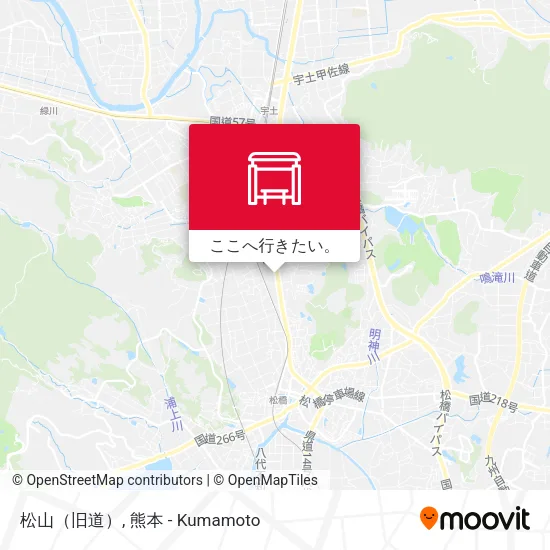 松山（旧道）地図