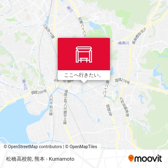 松橋高校前地図