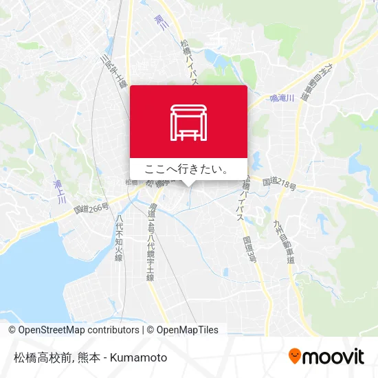松橋高校前地図