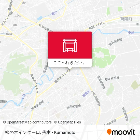 松の本インター口地図