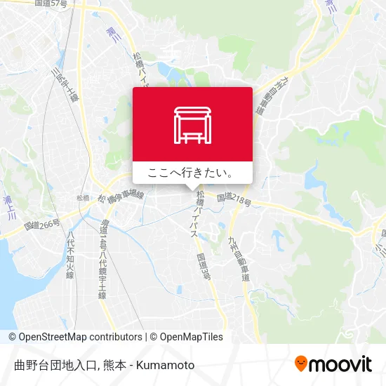 曲野台団地入口地図