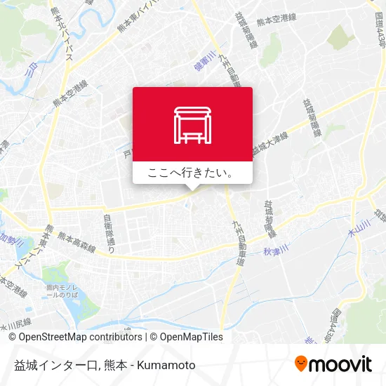 益城インター口地図
