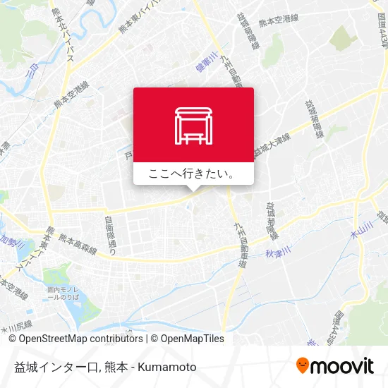 益城インター口地図