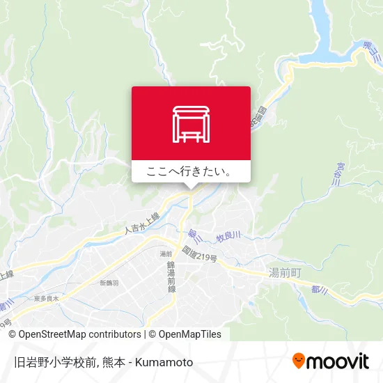 旧岩野小学校前地図