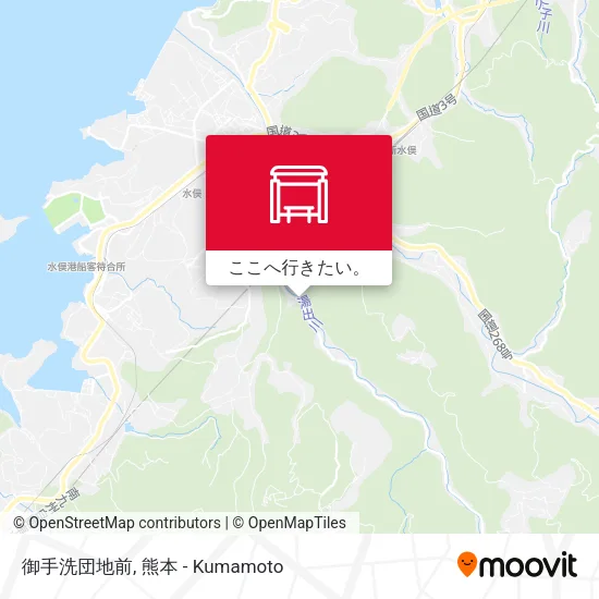 御手洗団地前地図