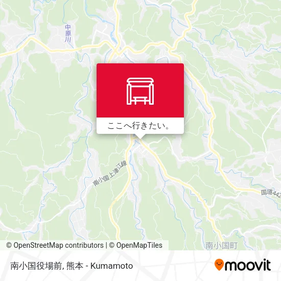 南小国役場前地図