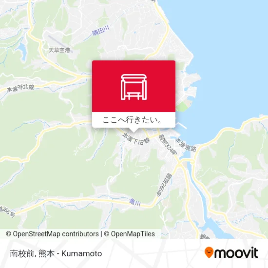南校前地図