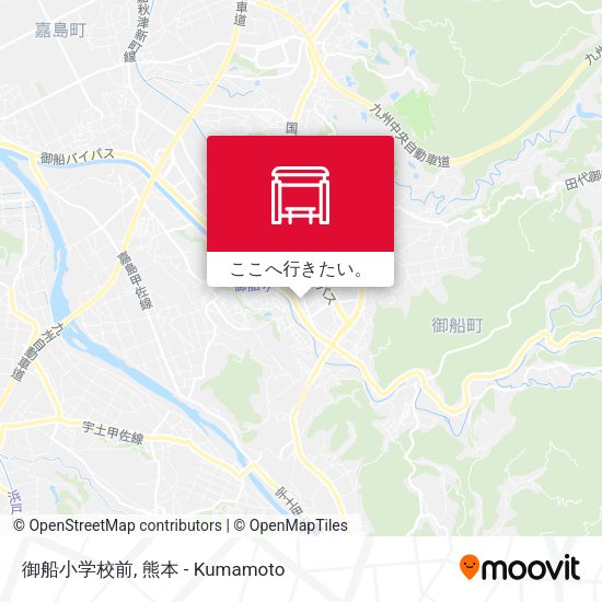 御船小学校前地図