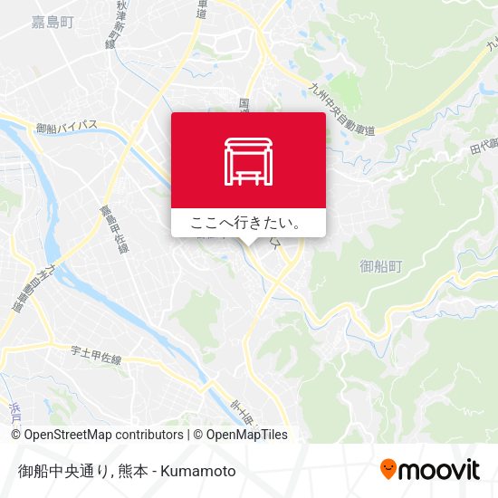 御船中央通り地図