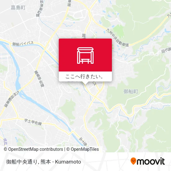 御船中央通り地図