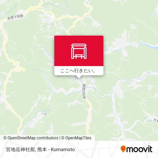宮地岳神社前地図