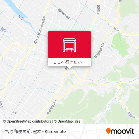 宮原郵便局前地図