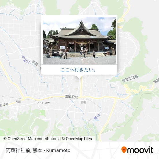 阿蘇神社前地図