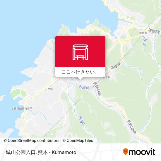 城山公園入口地図