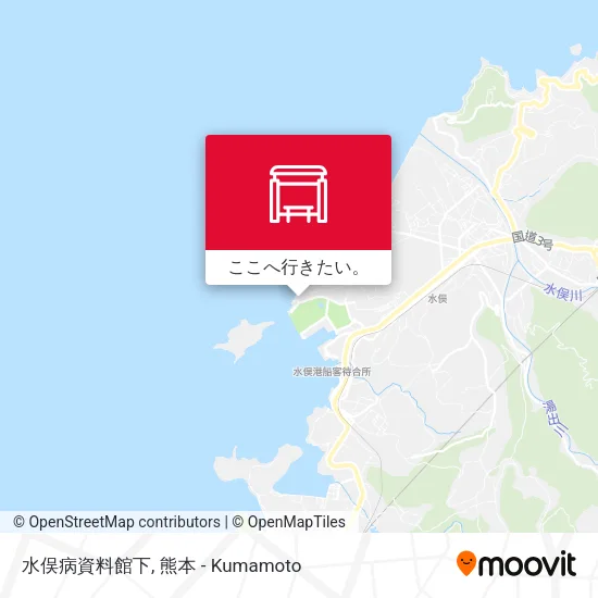 水俣病資料館下地図