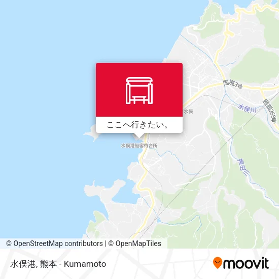 水俣港地図