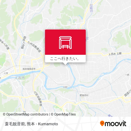 蓑毛観音前地図