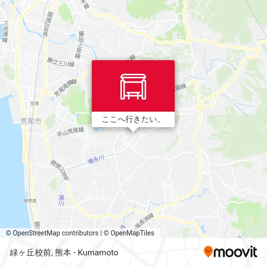 緑ヶ丘校前地図