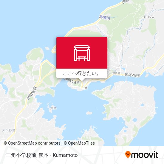 三角小学校前地図