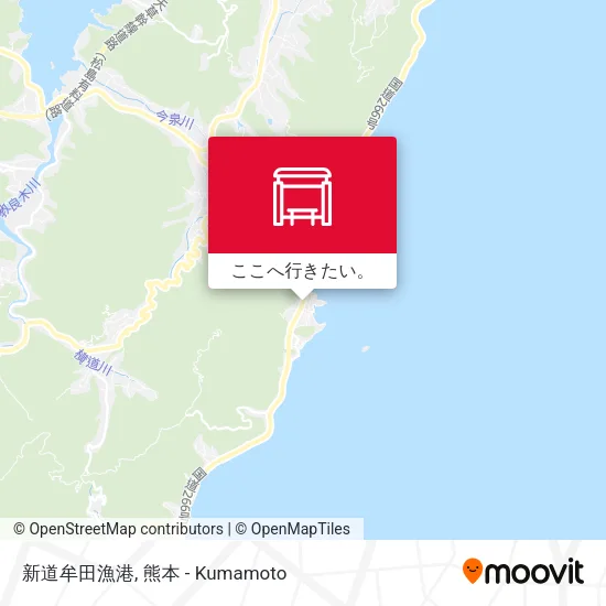 新道牟田漁港地図