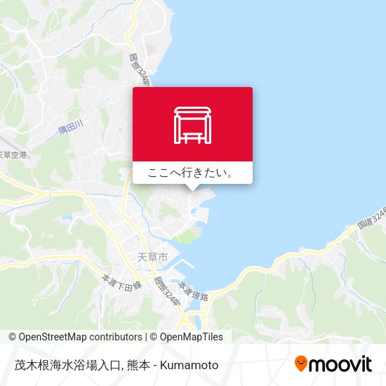 茂木根海水浴場入口地図